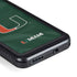 University of Miami Green Jersey Galaxy S24 Plus Waterproof Case